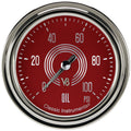 Classic Instruments V8 Red Steelie 2-5/8" Oil Pressure Gauge - V8RS381SLC