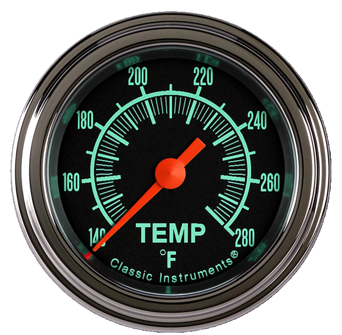 Classic Instruments G/Stock 2-1/8" Full Sweep Water Temperature Gauge - GS126SLF-06