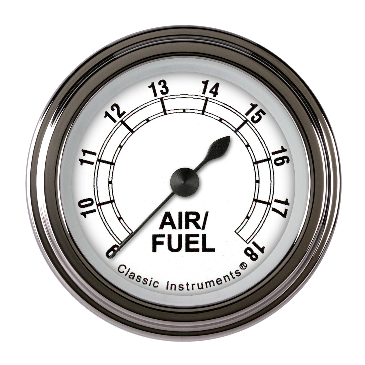 Classic Instruments Classic White 2-1/8" Air Fuel Ratio Gauge - CW194SLF