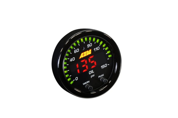 AEM X-Series Oil Pressure Gauge Kit - 150 PSI - 30-0307