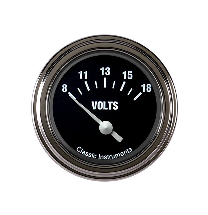 Classic Instruments Hot Rod 2-1/8" Volt Gauge - HR30SLF