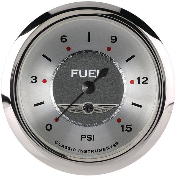 Classic Instruments All American 2-5/8" Fuel Pressure Gauge (15 PSI) - AW345SRC