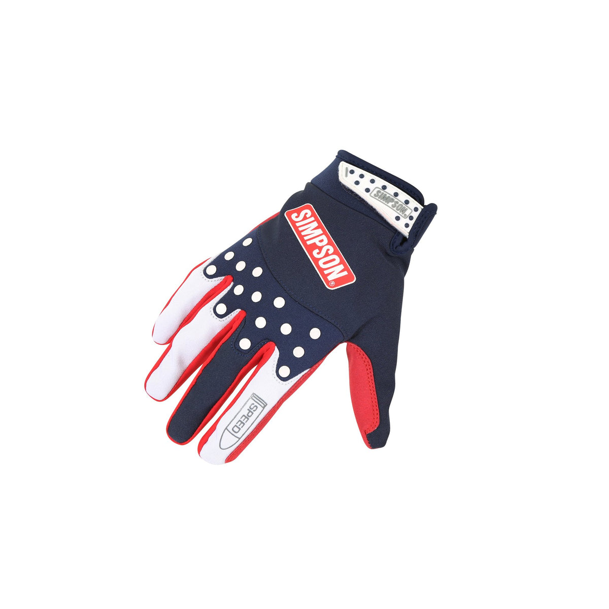 Simpson Speed Glove - Red, White, & Blue - Extra Large - 45045XL