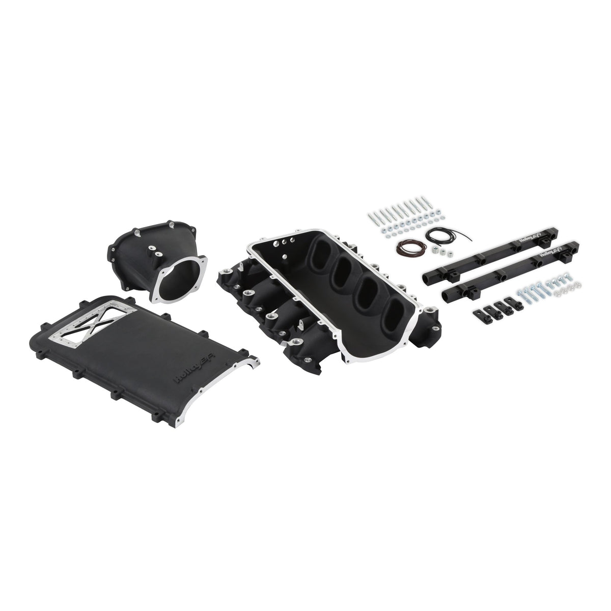 Holley EFI Holley Ultra Lo-Ram Manifold Kit and Port Injection Fuel Rails - GM Gen V LT - 300-719BK