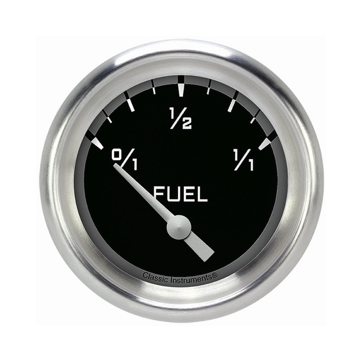 Classic Instruments Autocross Gray 2-5/8" Fuel Level Gauge (240-33 Ohm) - AX209GAPF