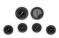 Classic Instruments AutoCross Gray Six Gauge Set Black Performance Bezel - AX301GBPF
