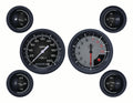 Classic Instruments Autocross Gray Six Gauge Set - AX01GBLF