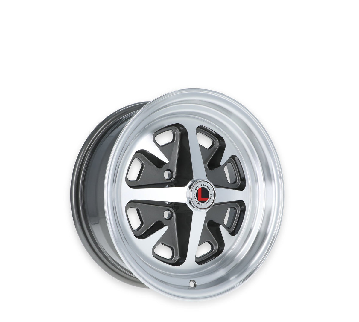 Legendary Wheel Magnum 400 - 15x6 - 4x4.5 - 3.75 BS - Charcoal/Machined - LW40-50644B