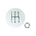 Hurst Shift Knob - 5-Speed Pattern - White - 1630025
