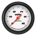Classic Instruments Velocity White 2-1/8" Volt Gauge - VS130WBLF