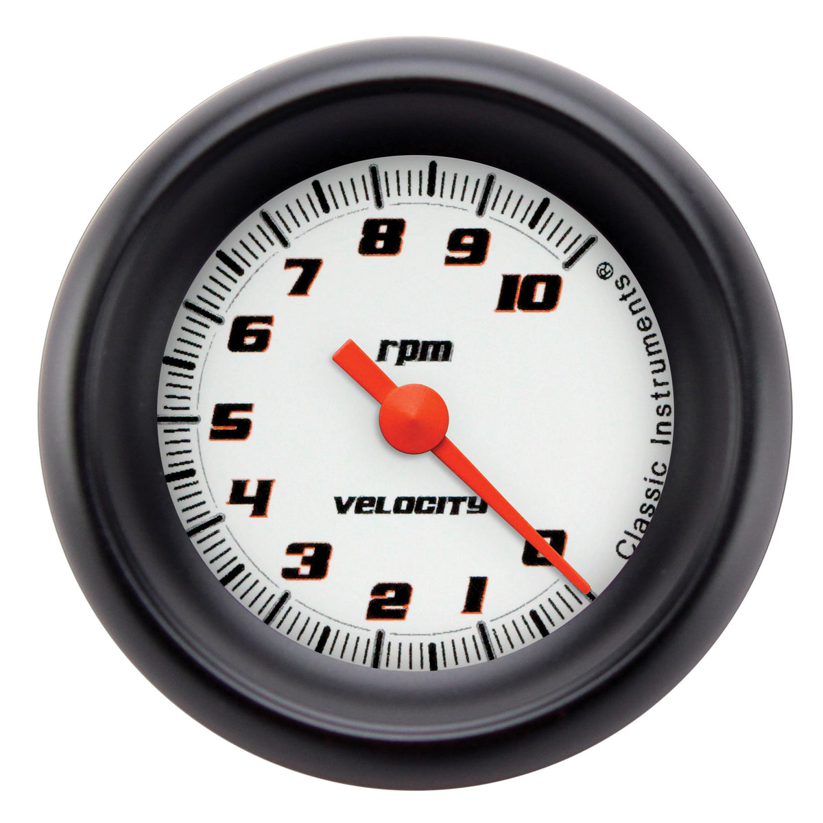 Classic Instruments Velocity White 2-1/8" Tachometer Gauge - VS183WBPF