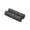 Holley Valve Covers - Vintage Series - Finned - SBC - Satin Black Machined - 241-242