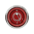 Classic Instruments V8 Red Steelie 2-1/8" Fuel Level Gauge - V8RS14SHC