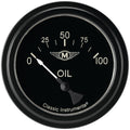 Classic Instruments Moal 2-5/8" Oil Pressure Electric Gauge (100 PSI) - MA281BLC
