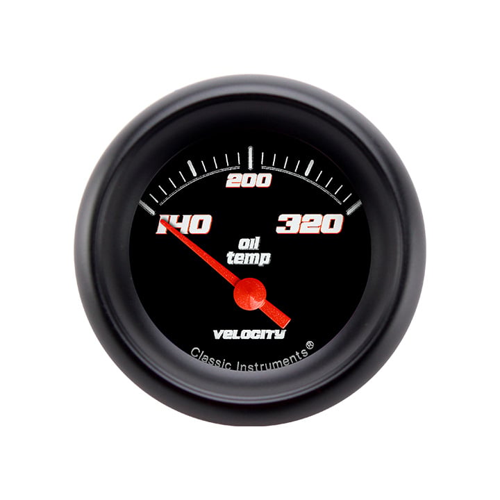 Classic Instruments Velocity Black 2-1/8" Oil Temperature Gauge - VS28BBPF