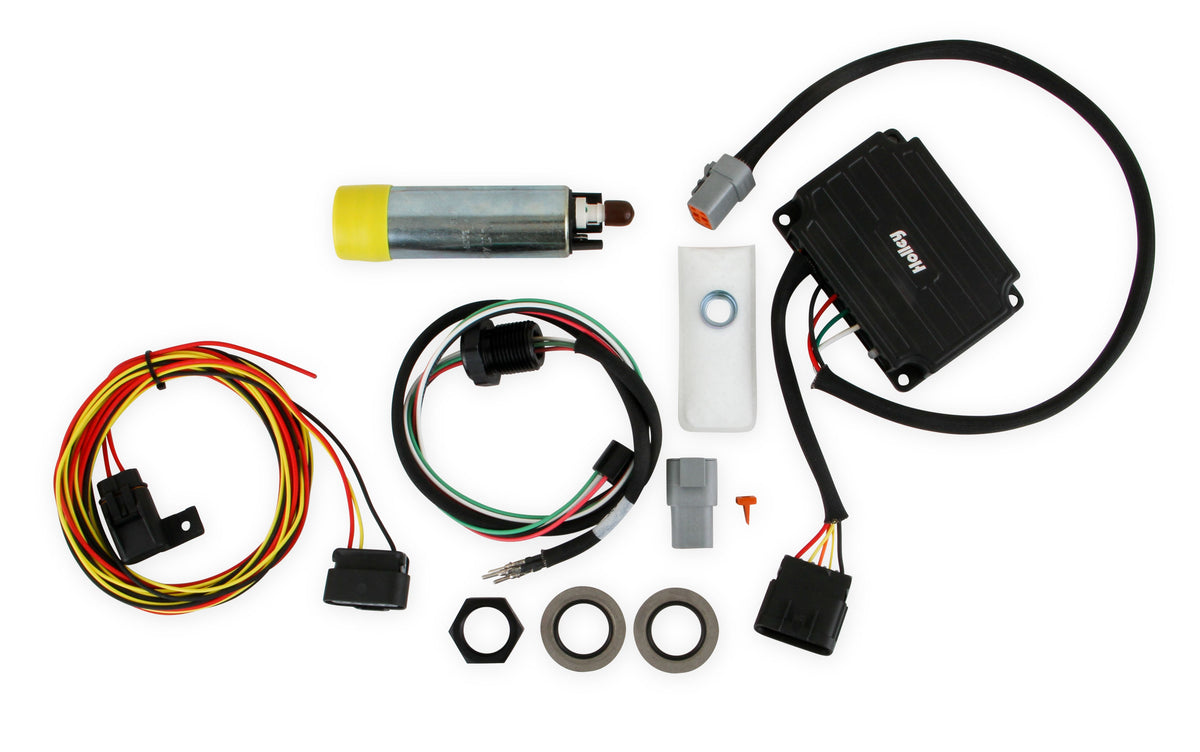 Holley VR1 Series Brushless Fuel Pump w/Controller and Bulkhead Harness Quick Kit - 12-768