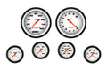 Classic Instruments Velocity White Six Gauge Set - VS351WBLF