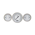 Classic Instruments Classic White 5" Speedometer with Two 3" Gauges GM - CW64SLC