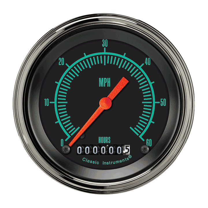 Classic Instruments G/Stock 3-3/8" Low Speed Speedometer Gauge - LSGS