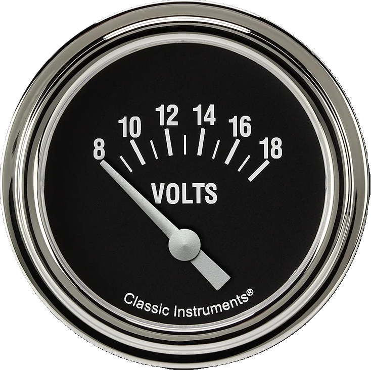 Classic Instruments Hot Rod 2-5/8" Volt Gauge - HR230SLF