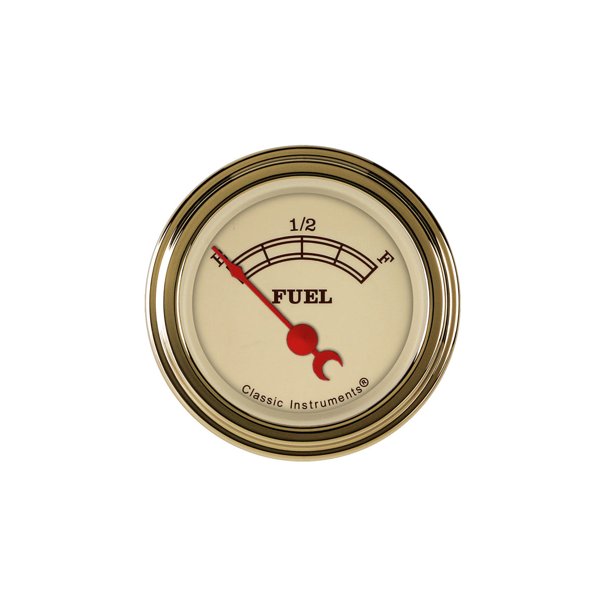 Classic Instruments Vintage 2-1/8" Fuel Level Gauge (75-10 Ohm) - VT11GLF