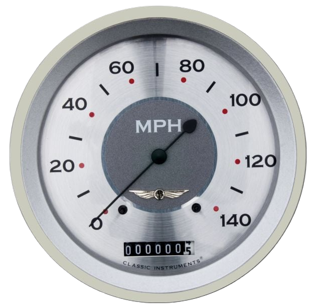 Classic Instruments All American 5" Speedometer Gauge (140 MPH) - AW56SLC