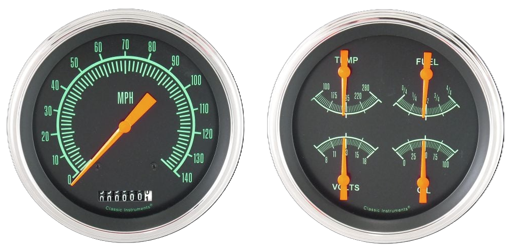 Classic Instruments G/Stock 5" Speedo & 5" Quad-GM - GS52SLC