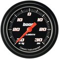 Classic Instruments Velocity Black 2-5/8" Boost/Vac Gauge - VS341BBLF