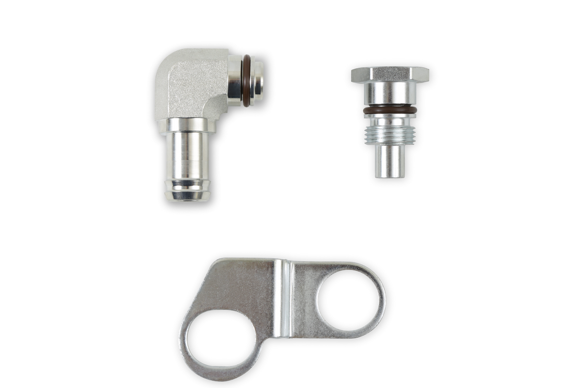 Earl’s Remote Reservoir Adapter Kit for Saginaw Type II Power Steering Pumps - PS0001ERL