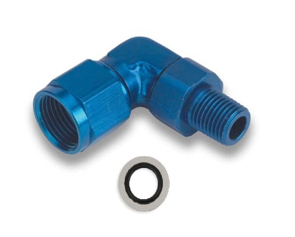 Earl’s 90 Degree -6 AN Female to 12mm x 1.5 Male Swivel - 923192ERL