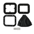 Hurst Billet Shifter Boot and Bezel - Rectangular - Black Finish - 115500HST