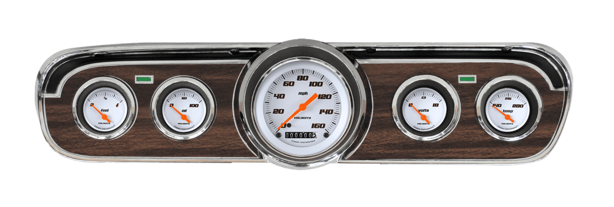 Classic Instruments Velocity Series White 1965-66 Mustang Package - MU65VSW00