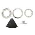 Hurst Billet Shifter Boot and Bezel - Round - Polished Finish - 116000HST