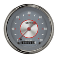 Classic Instruments Silver Series 3-3/8" Low Speed Speedometer Gauge - LSSS