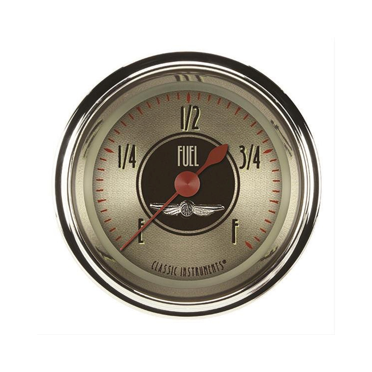 Classic Instruments All American Nickel 2-1/8" Fuel Level Gauge - AN109SHC