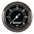 Classic Instruments Traditional 2-1/8" Boost Gauge (30 PSI) - TR142SLF