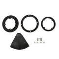Hurst Billet Shifter Boot and Bezel - Round - Black Finish - 116500HST