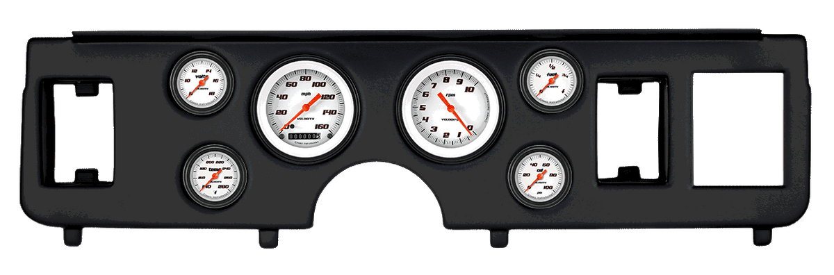 Classic Instruments Velocity White Series Full Sweep Gauge Set - CDMU79VSW101BL