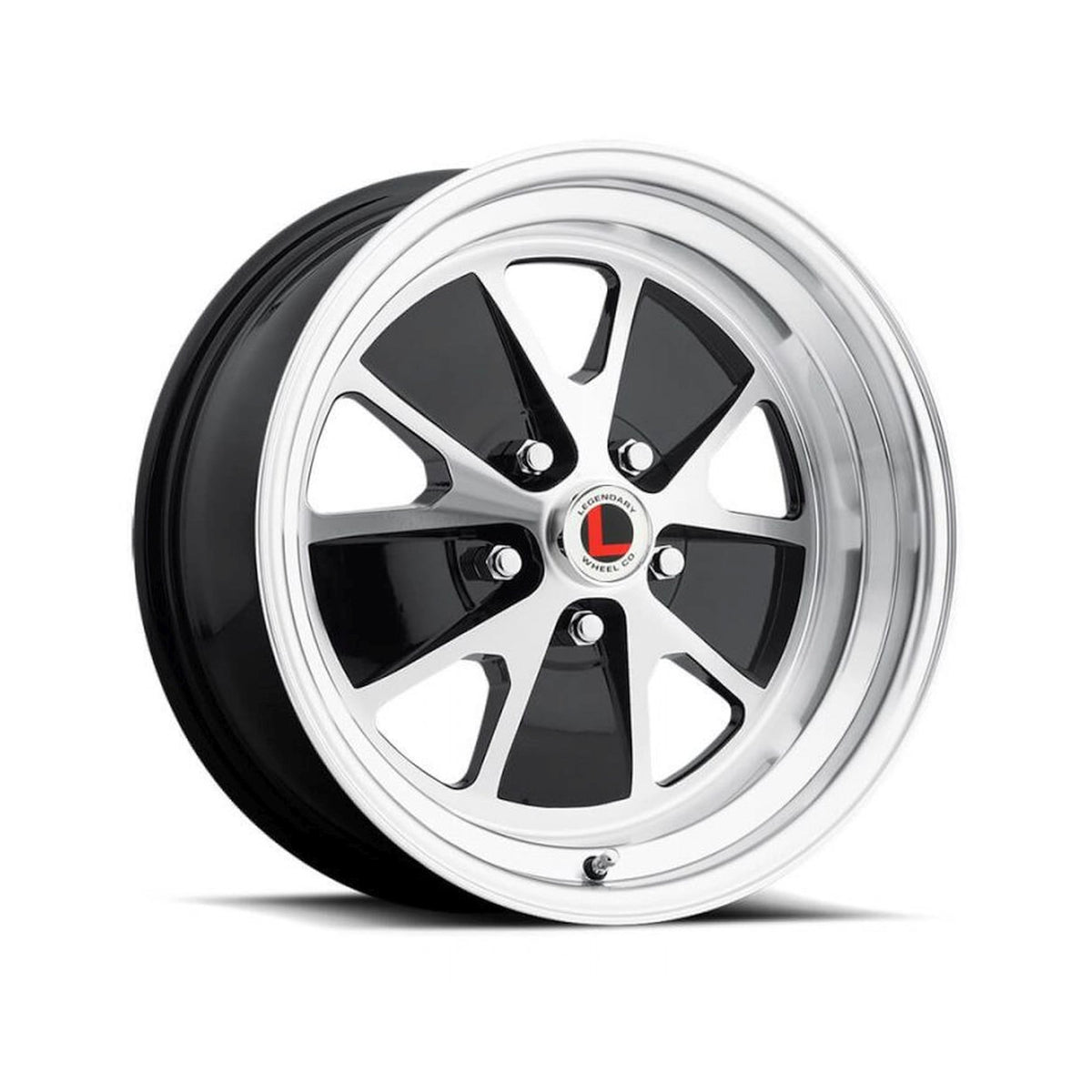 Legendary Wheel Styled - 17x7 - 5x4.5 - 4.25 BS - Gloss Black/Machined - LW20-70754A