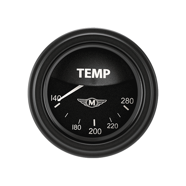 Classic Instruments Moal Bomber 2-1/8" Water Temperature Gauge - MA26BLF