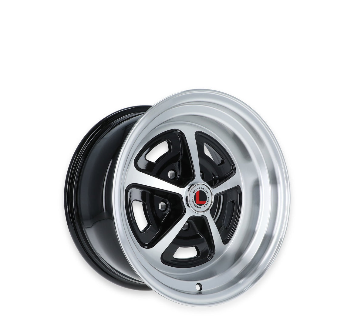 Legendary Wheel Magnum 500 - 15x8 - 5x4.5 - 4.75 BS - Gloss Black/Machined - LW50-50854A