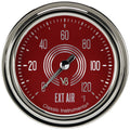 Classic Instruments V8 Red Steelie 2-5/8" Outside Air Temp Gauge - V8RS399SLC