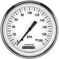 Classic Instruments White Hot 5" Speedometer Gauge (200 KPH) - WH58SLC