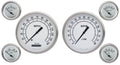Classic Instruments Classic White 5" Speedo/Tach With 2-1/8" Fuel/Oil/Temp/Volt - CW51SLC