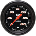 Classic Instruments Velocity Black 2-5/8" Air Pressure Gauge - VS318BBPF