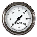 Classic Instruments White Hot 2-1/8" Boost Gauge (30 PSI) - WH142SLF