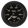 Classic Instruments Moal Bomber 2-1/8" Full Sweep Water Temperature Gauge - MA126BLF-12