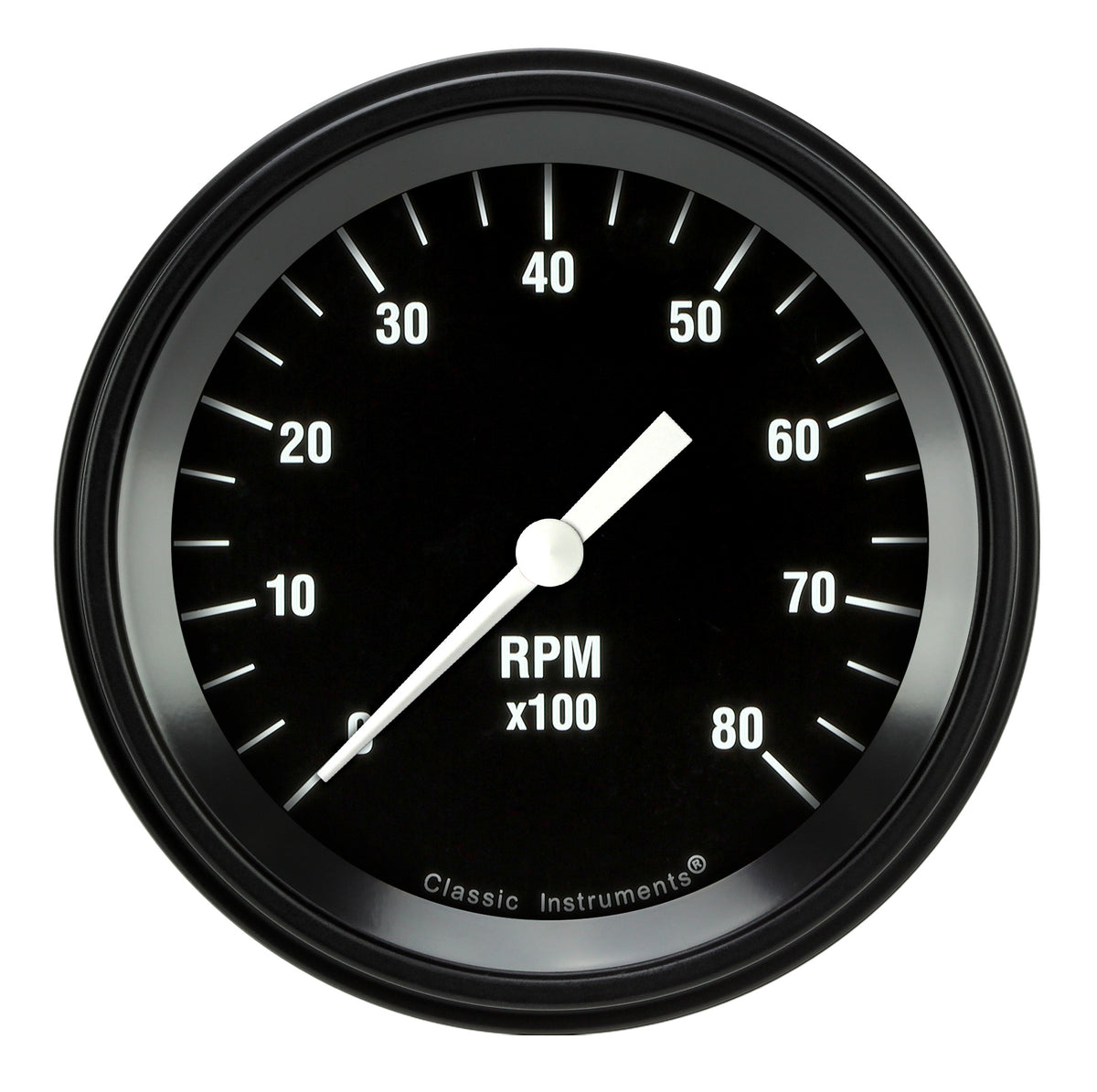 Classic Instruments Hot Rod 3" Tachometer Gauge (8000 RPM) - HR80BLF
