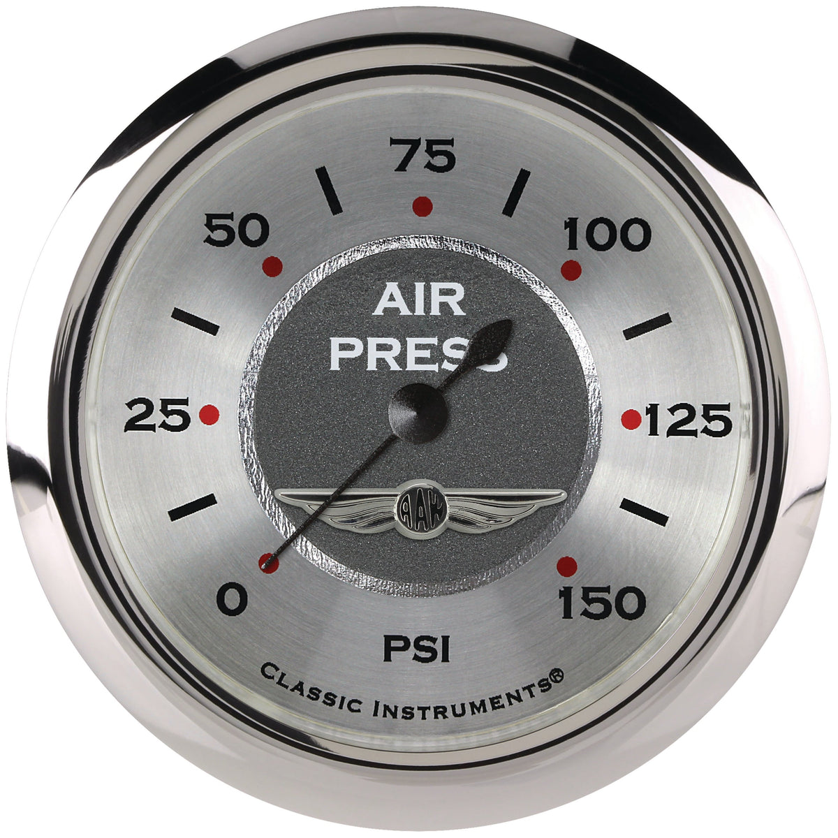 Classic Instruments All American 2-5/8" Air Pressure Gauge - AW318SRC