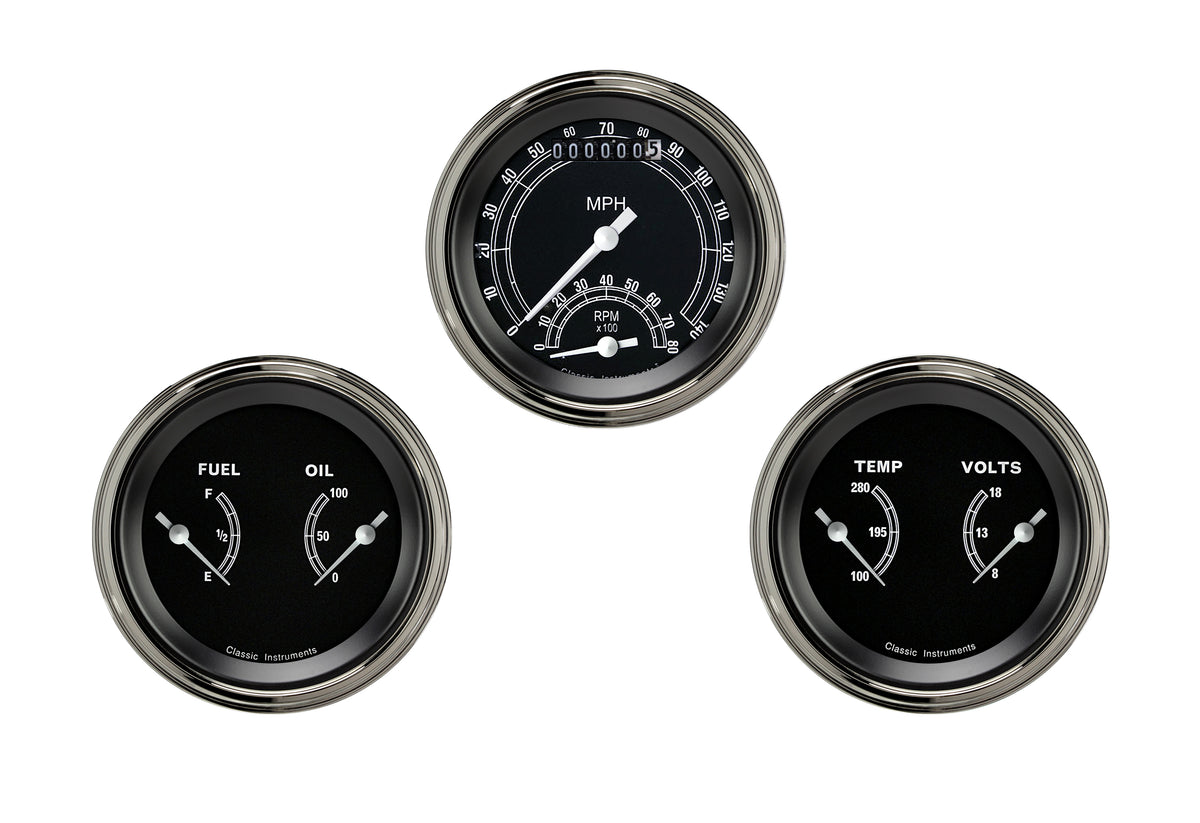 Classic Instruments Traditional 3" Ultimate with Two 3" Gauges GM - TR34SLC